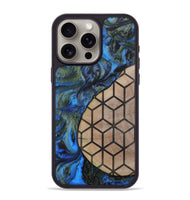 iPhone 15 Pro Max Wood+Resin Phone Case - Nyla (Pattern, 702592)