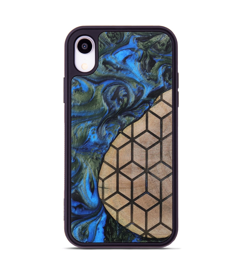 iPhone Xr Wood+Resin Phone Case - Nyla (Pattern, 702592)