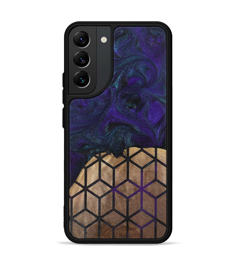 Galaxy S22 Plus Wood+Resin Phone Case - Angelique (Pattern, 702593)