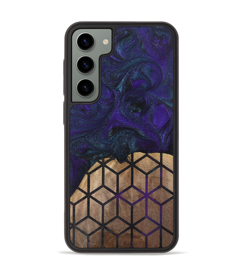 Galaxy S23 Plus Wood+Resin Phone Case - Angelique (Pattern, 702593)