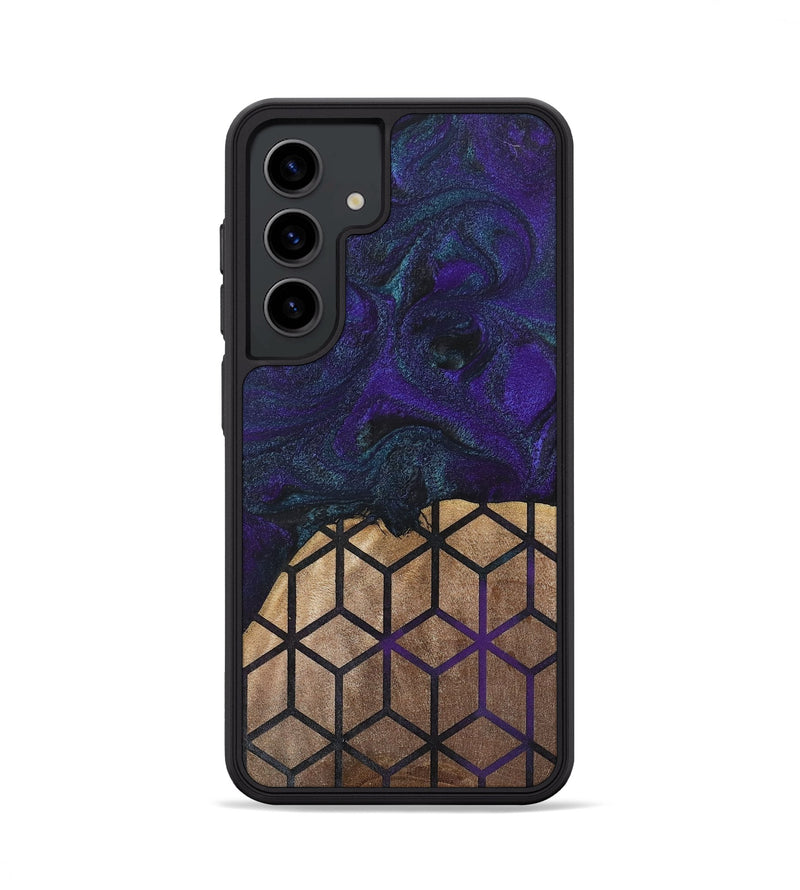 Galaxy S24 Wood+Resin Phone Case - Angelique (Pattern, 702593)