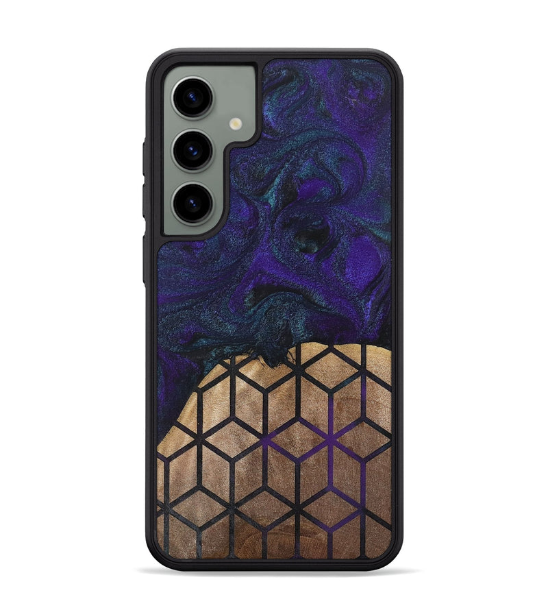 Galaxy S24 Plus Wood+Resin Phone Case - Angelique (Pattern, 702593)