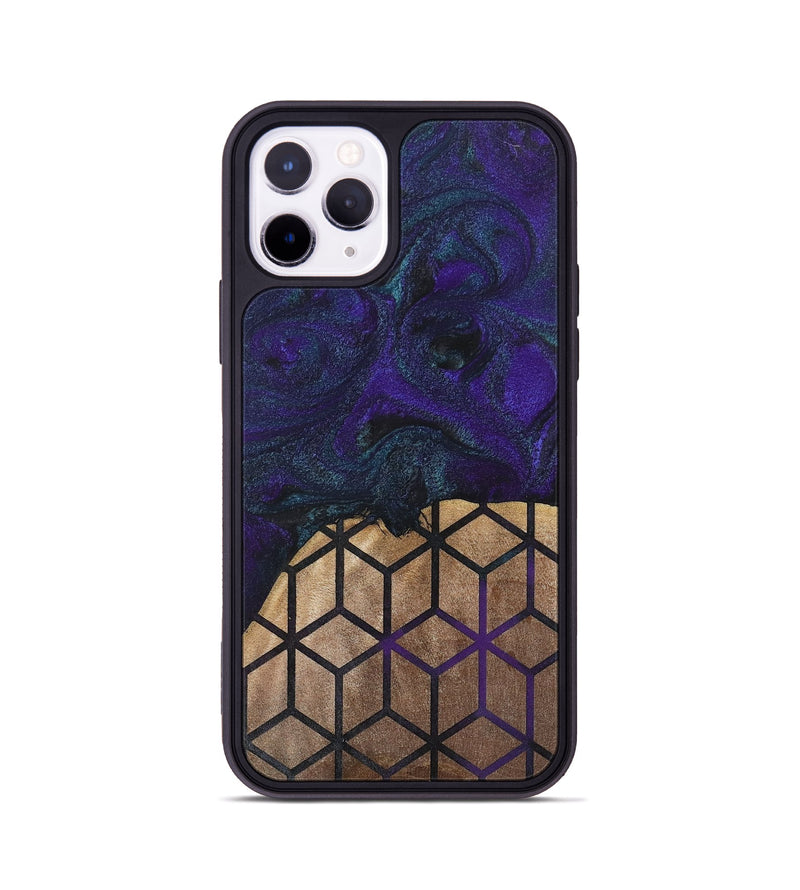 iPhone 11 Pro Wood+Resin Phone Case - Angelique (Pattern, 702593)