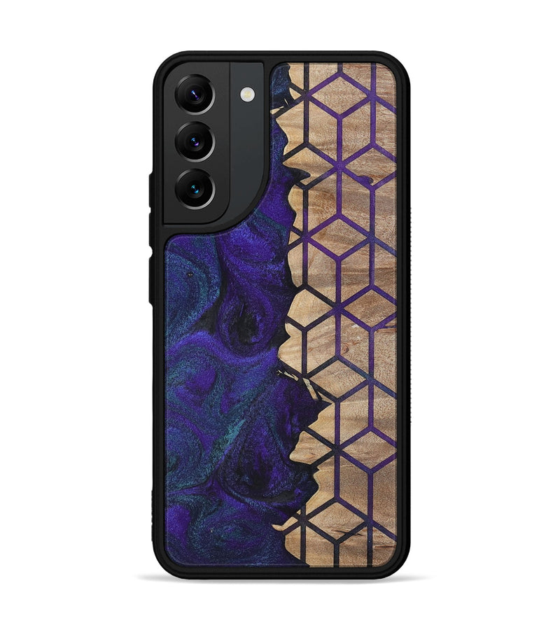 Galaxy S22 Plus Wood+Resin Phone Case - Aylin (Pattern, 702594)