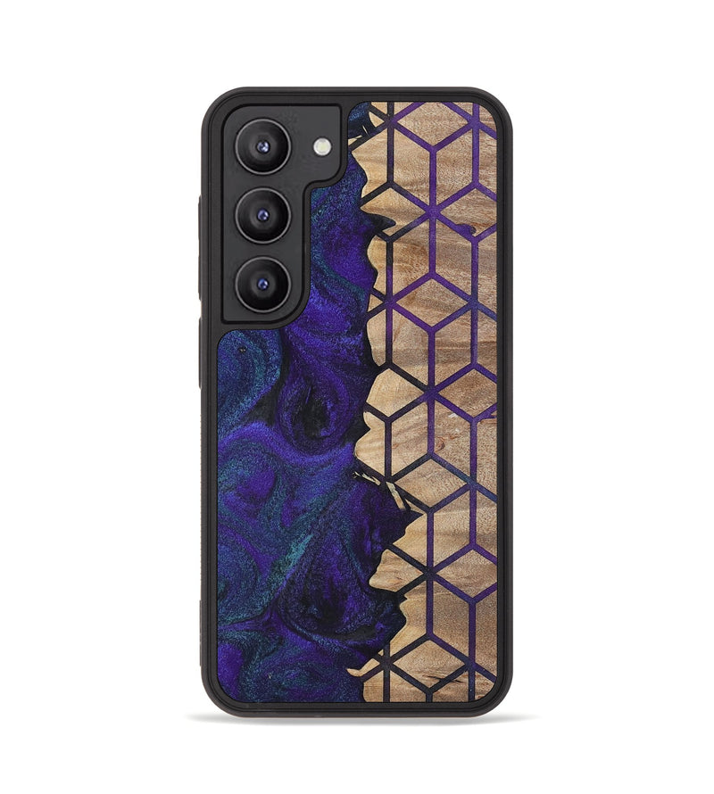 Galaxy S23 Wood+Resin Phone Case - Aylin (Pattern, 702594)