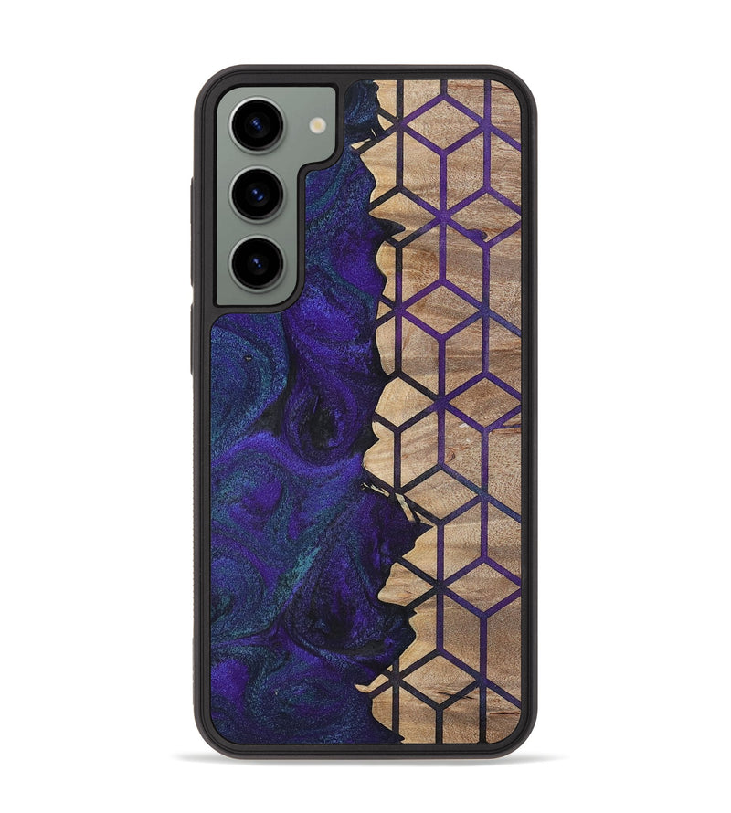 Galaxy S23 Plus Wood+Resin Phone Case - Aylin (Pattern, 702594)