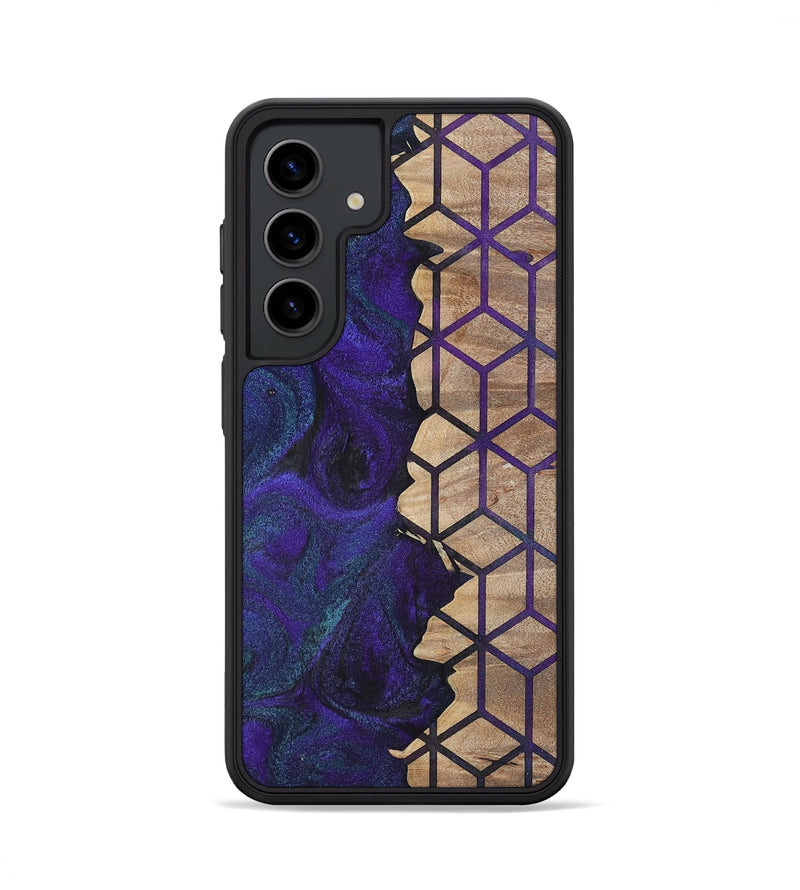 Galaxy S24 Wood+Resin Phone Case - Aylin (Pattern, 702594)