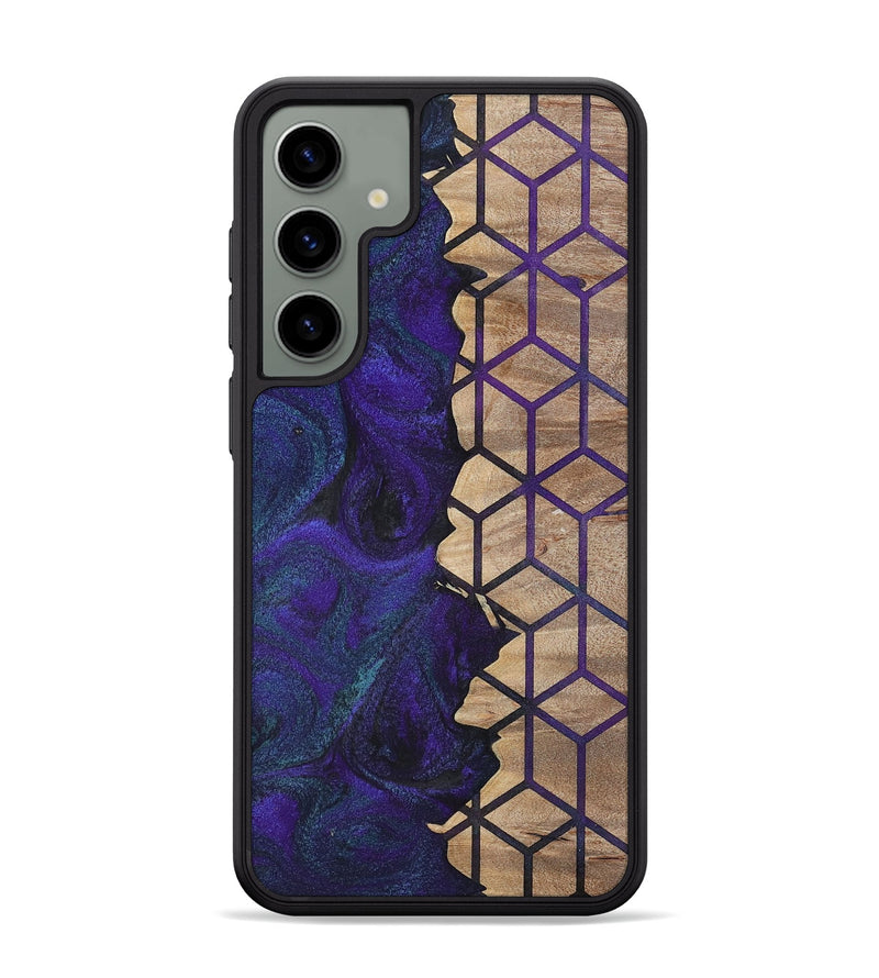 Galaxy S24 Plus Wood+Resin Phone Case - Aylin (Pattern, 702594)