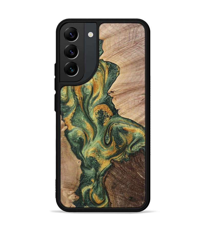 Galaxy S22 Plus Wood+Resin Phone Case - Christine (Mosaic, 702609)