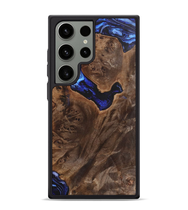 Galaxy S24 Ultra Wood+Resin Phone Case - Elmer (Blue, 702692)