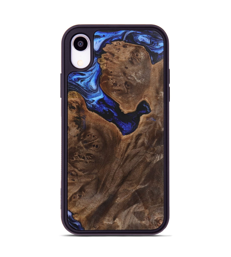 iPhone Xr Wood+Resin Phone Case - Elmer (Blue, 702692)