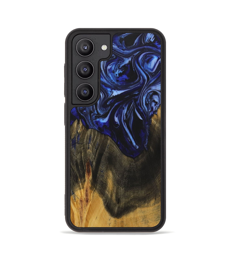 Galaxy S23 Wood+Resin Phone Case - Robyn (Blue, 702696)