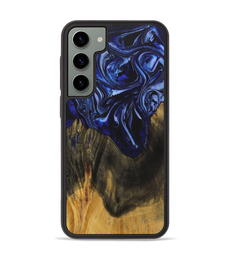 Galaxy S23 Plus Wood+Resin Phone Case - Robyn (Blue, 702696)