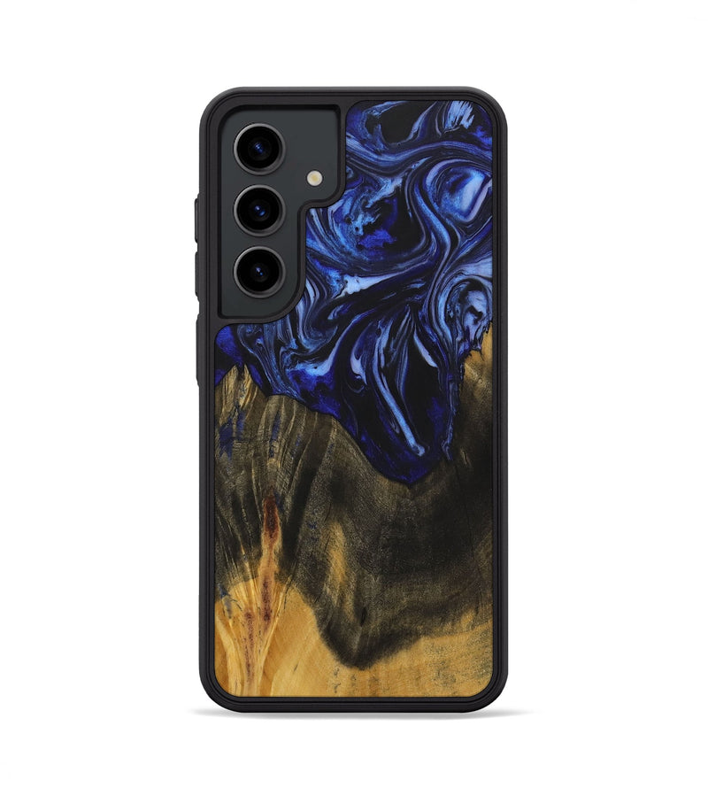 Galaxy S24 Wood+Resin Phone Case - Robyn (Blue, 702696)