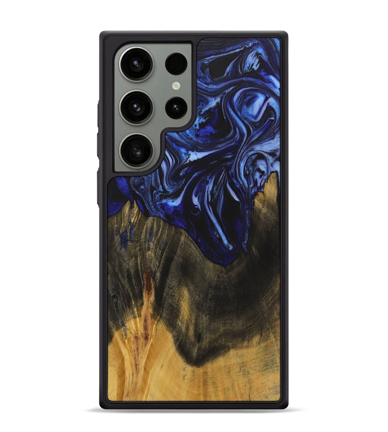 Galaxy S24 Ultra Wood+Resin Phone Case - Robyn (Blue, 702696)