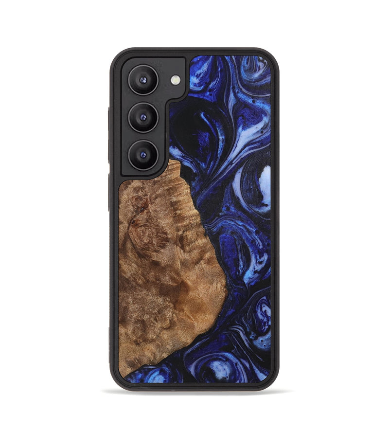 Galaxy S23 Wood+Resin Phone Case - Camron (Blue, 702706)