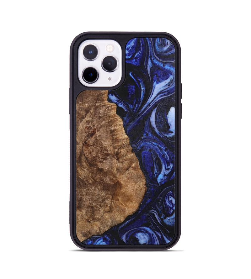 iPhone 11 Pro Wood+Resin Phone Case - Camron (Blue, 702706)