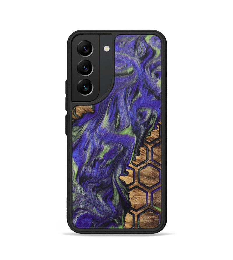 Galaxy S22 Wood+Resin Phone Case - Emery (Pattern, 702714)