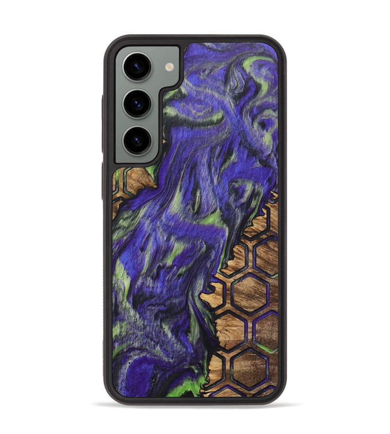 Galaxy S23 Plus Wood+Resin Phone Case - Emery (Pattern, 702714)