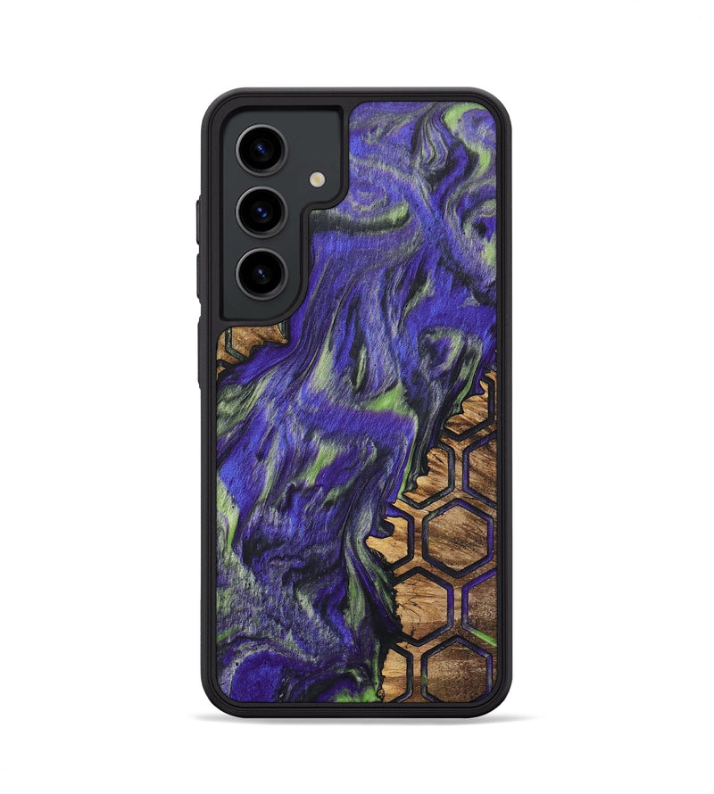 Galaxy S24 Wood+Resin Phone Case - Emery (Pattern, 702714)