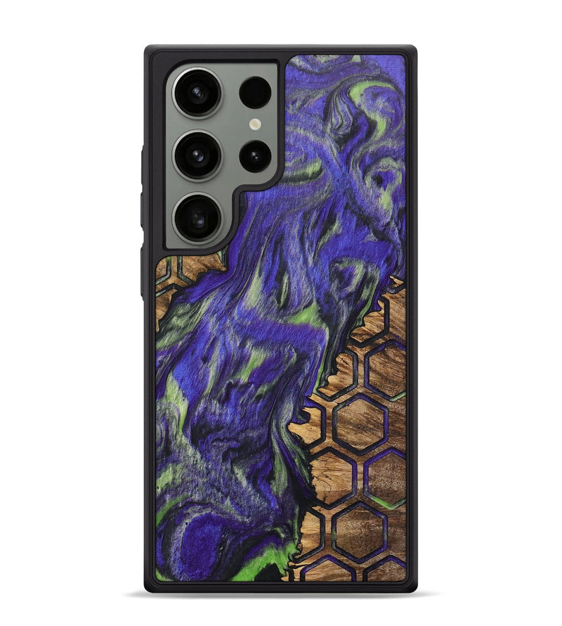 Galaxy S24 Ultra Wood+Resin Phone Case - Emery (Pattern, 702714)
