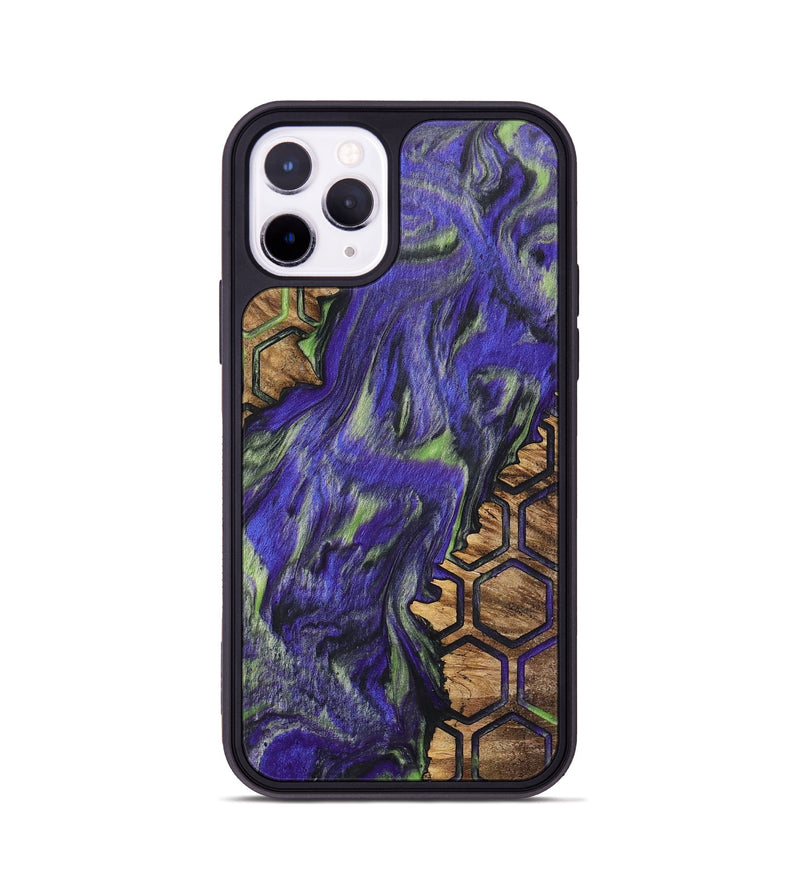 iPhone 11 Pro Wood+Resin Phone Case - Emery (Pattern, 702714)
