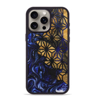 iPhone 15 Pro Max Wood+Resin Phone Case - Martha (Pattern, 702718)