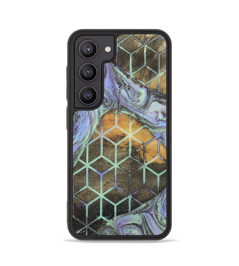 Galaxy S23 Wood+Resin Phone Case - Mallory (Pattern, 702726)