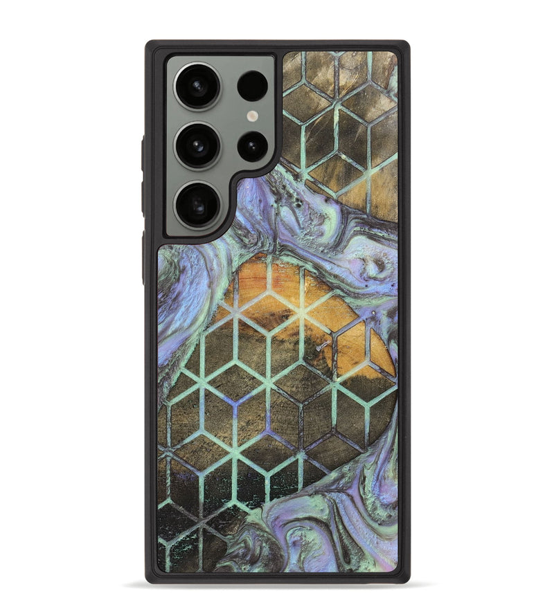 Galaxy S23 Ultra Wood+Resin Phone Case - Mallory (Pattern, 702726)