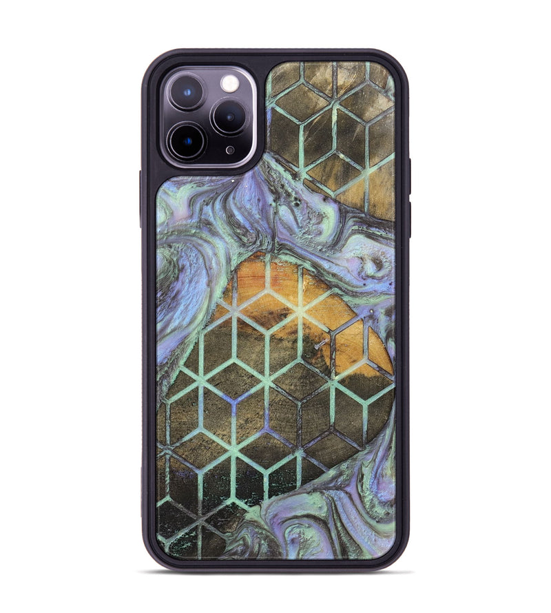 iPhone 11 Pro Max Wood+Resin Phone Case - Mallory (Pattern, 702726)
