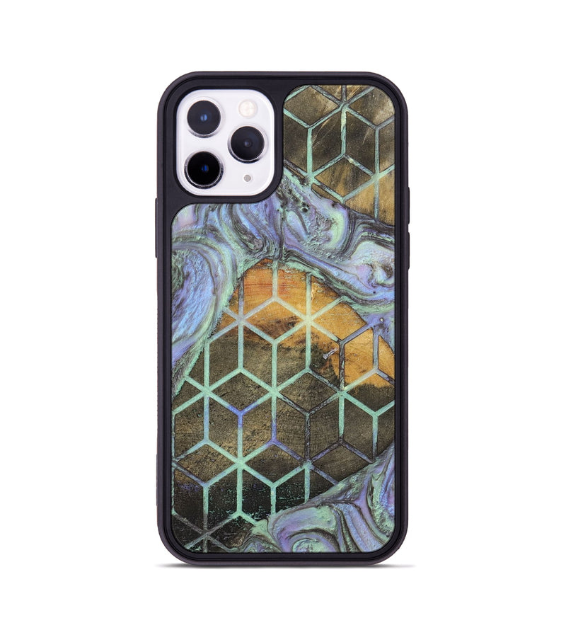 iPhone 11 Pro Wood+Resin Phone Case - Mallory (Pattern, 702726)