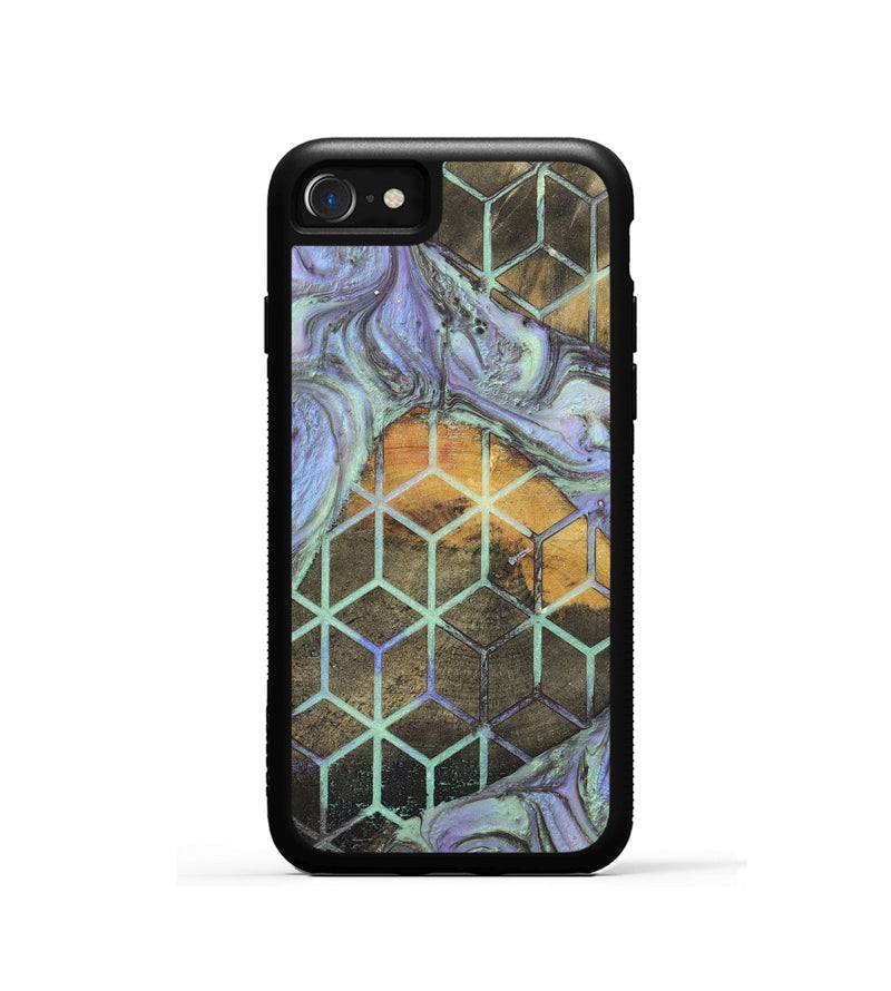 iPhone SE Wood+Resin Phone Case - Mallory (Pattern, 702726)
