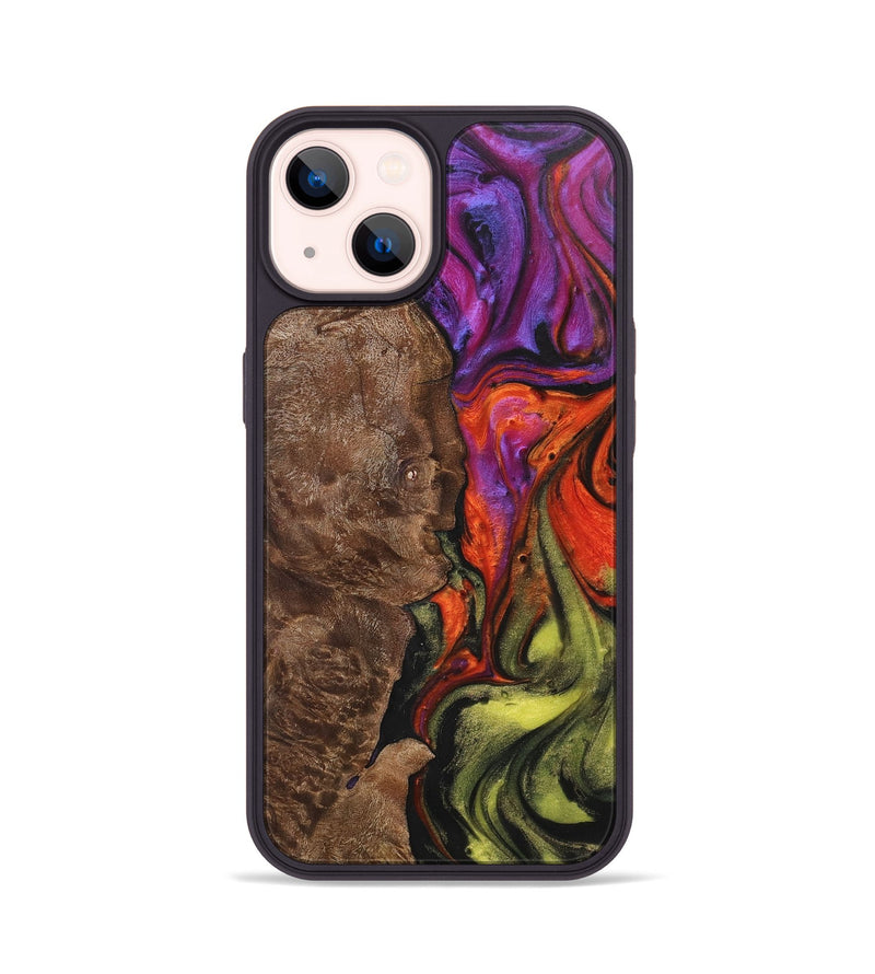 iPhone 14 Wood+Resin Phone Case - Carson (Ombre, 702731)
