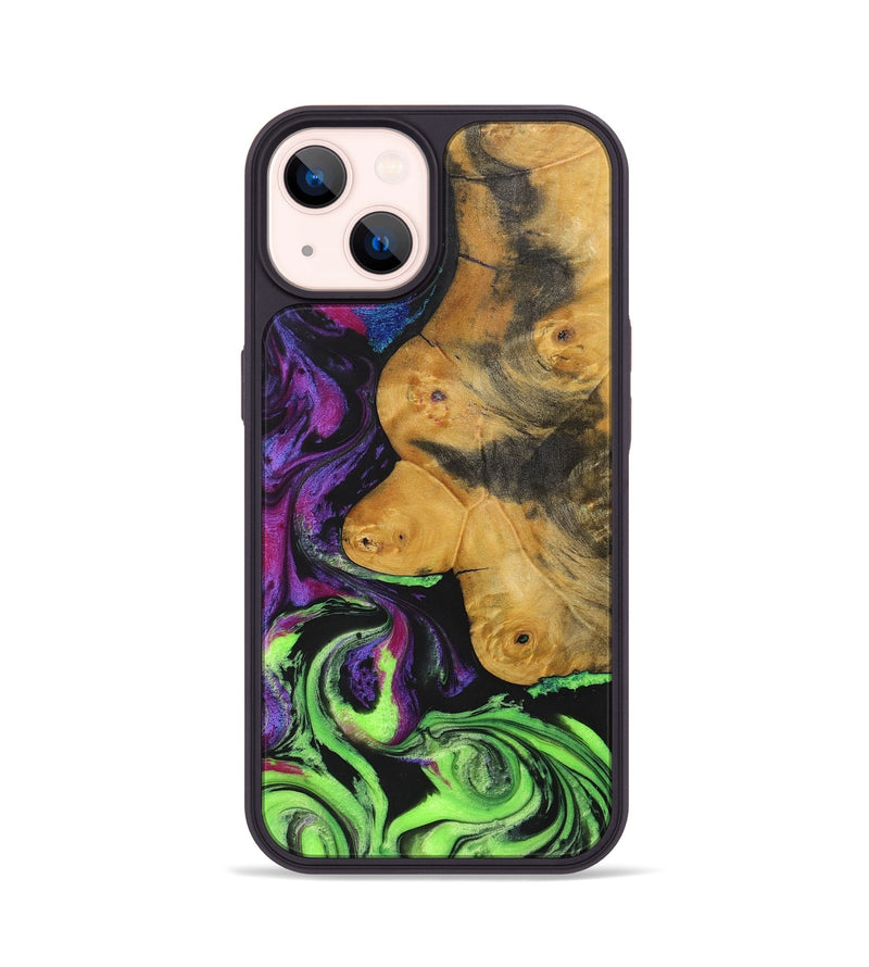 iPhone 14 Wood+Resin Phone Case - Reid (Ombre, 702732)