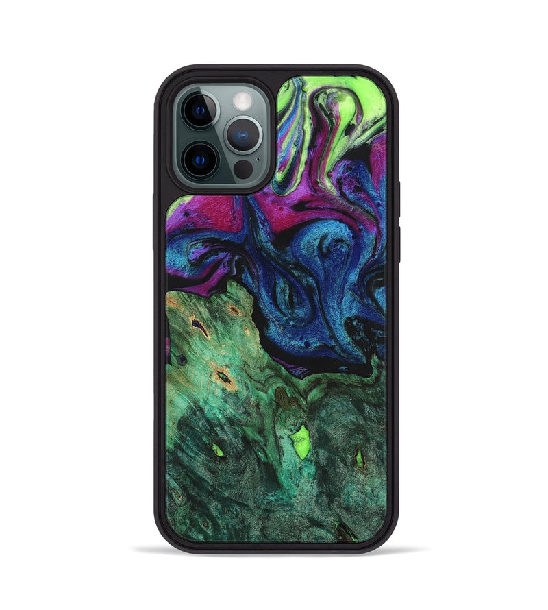 iPhone 12 Pro Wood+Resin Phone Case - Eva (Ombre, 702733)