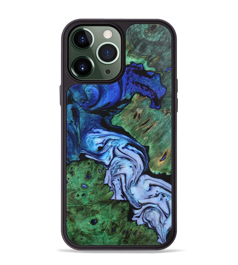 iPhone 13 Pro Max Wood+Resin Phone Case - Jarrod (Ombre, 702734)
