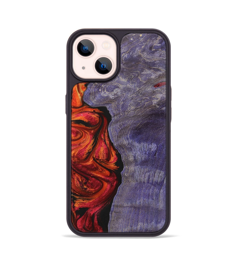 iPhone 14 Wood+Resin Phone Case - Izabella (Ombre, 702738)