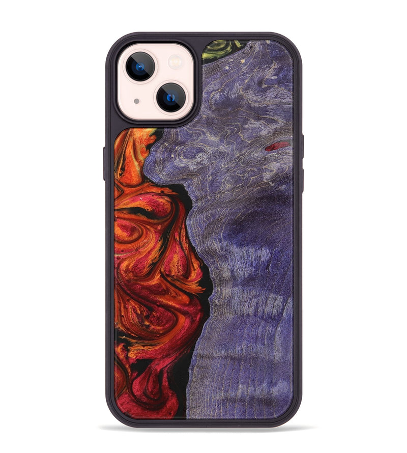 iPhone 14 Plus Wood+Resin Phone Case - Izabella (Ombre, 702738)