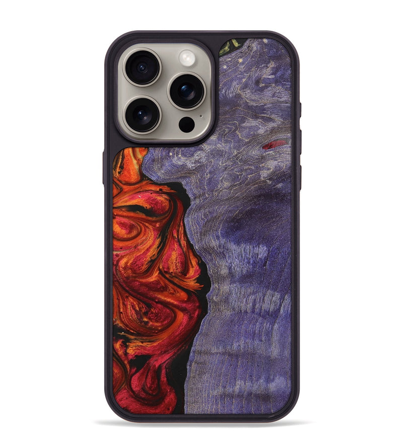 iPhone 15 Pro Max Wood+Resin Phone Case - Izabella (Ombre, 702738)