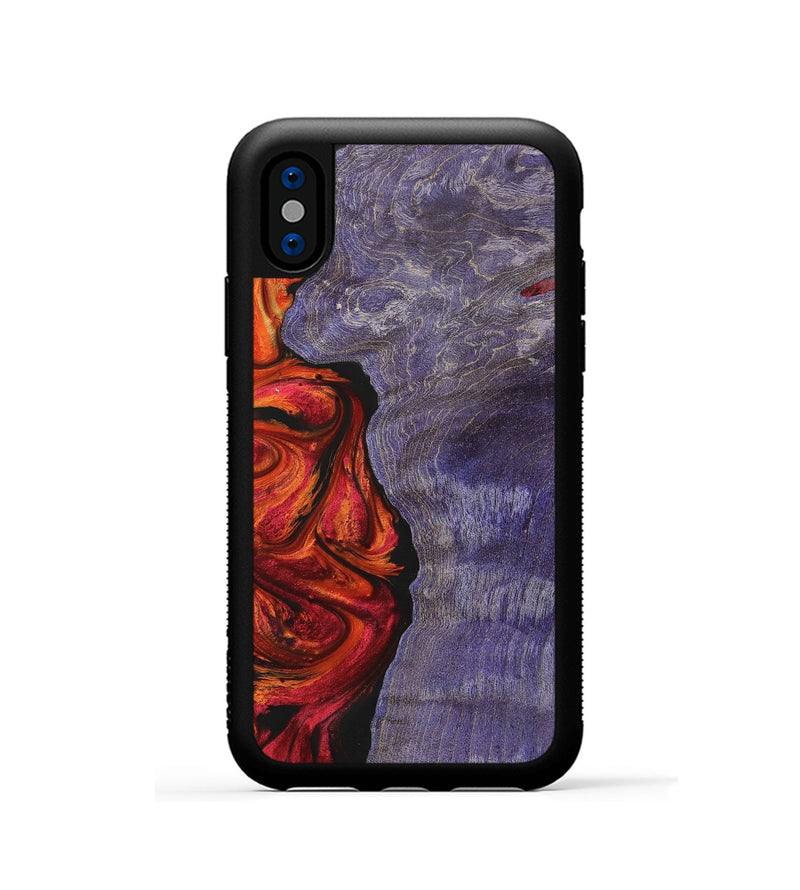iPhone Xs Wood+Resin Phone Case - Izabella (Ombre, 702738)