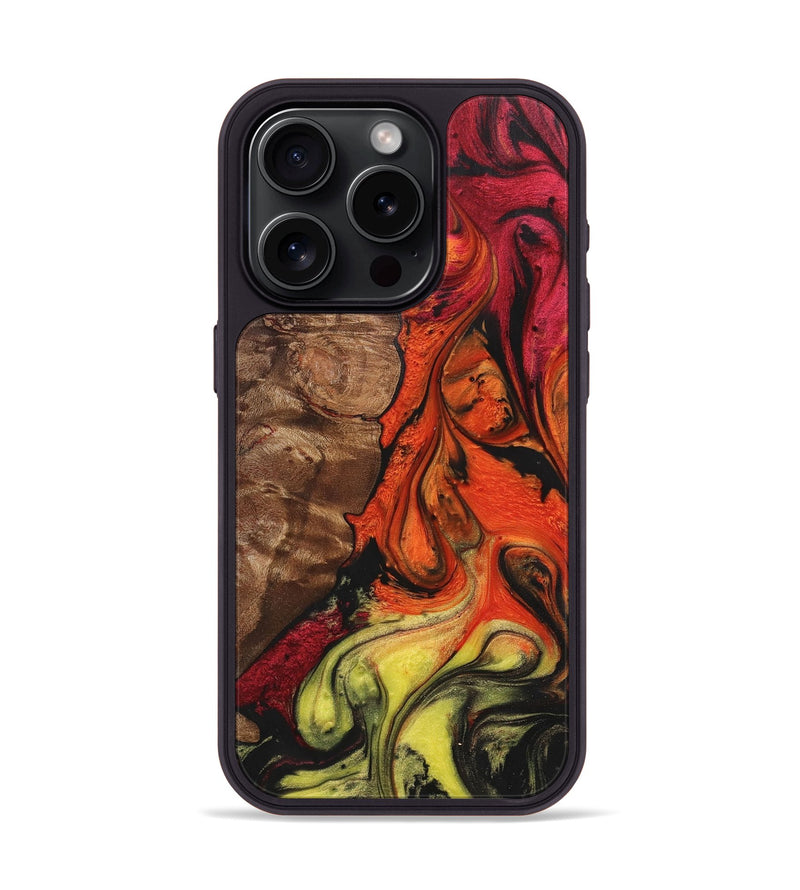 iPhone 15 Pro Wood+Resin Phone Case - Kyle (Ombre, 702740)