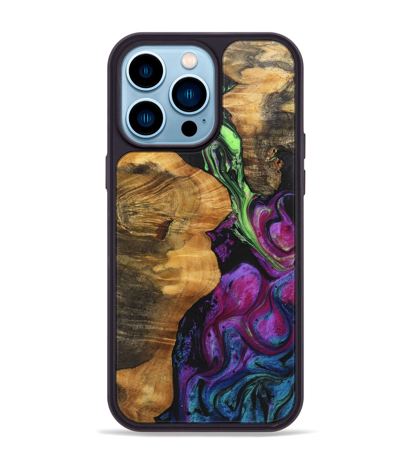 iPhone 14 Pro Max Wood+Resin Phone Case - Sierra (Ombre, 702741)