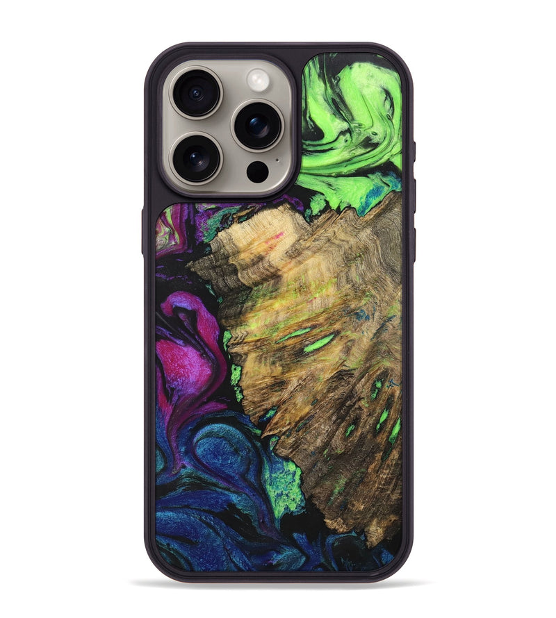iPhone 15 Pro Max Wood+Resin Phone Case - Brianne (Ombre, 702744)