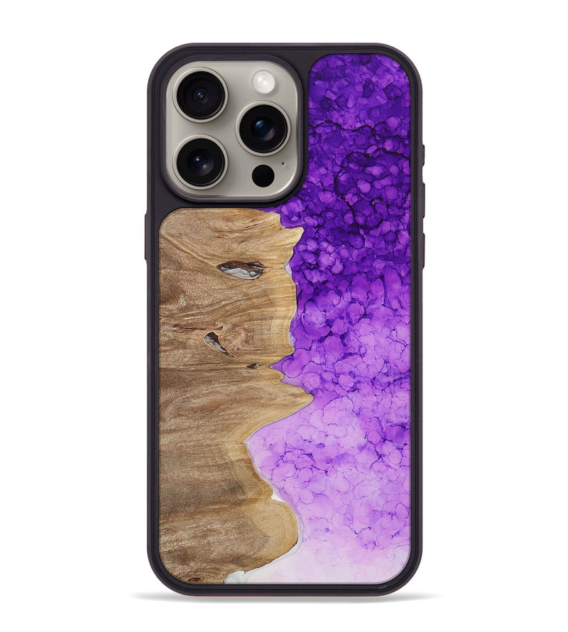 iPhone 15 Pro Max Wood+Resin Phone Case - Yaretzi (Ombre, 702812)