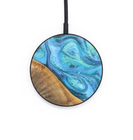 Circle Wood+Resin Wireless Charger - Haylee (Blue, 702893)