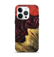 iPhone 15 Pro Wood+Resin Live Edge Phone Case - Kali (Red, 702948)
