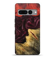 Pixel 7 Pro Wood+Resin Live Edge Phone Case - Kali (Red, 702948)