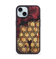 iPhone 15 Wood+Resin Phone Case - Adalyn (Pattern, 703117)
