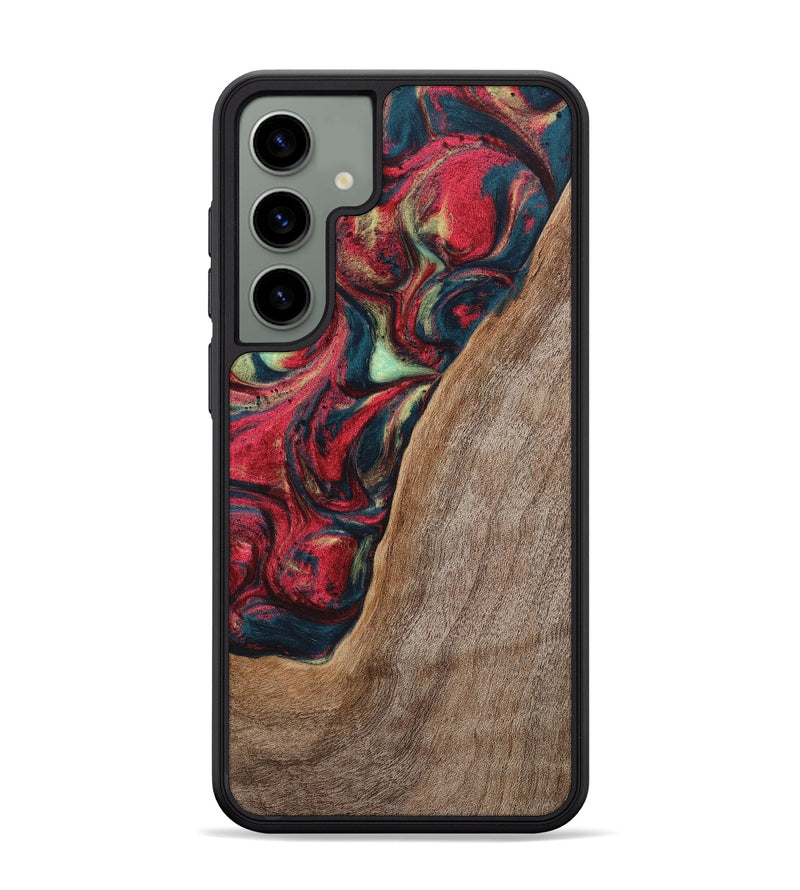 Galaxy S24 Plus Wood+Resin Phone Case - Carolyn (Red, 703197)