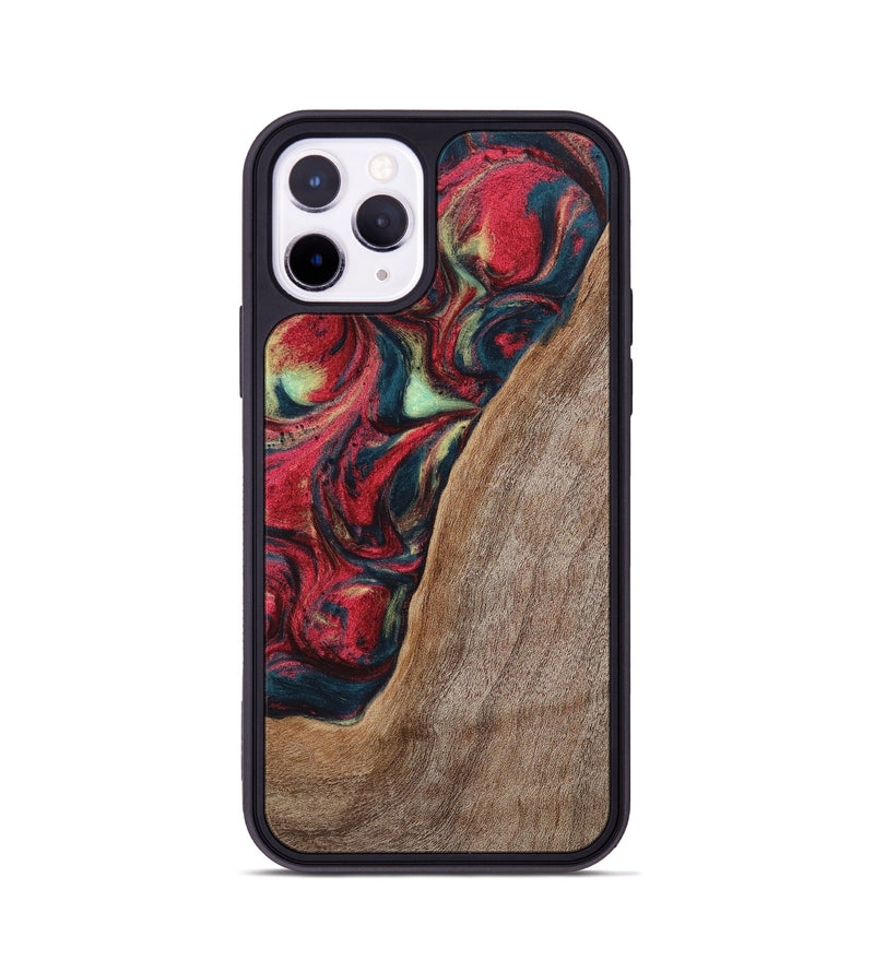iPhone 11 Pro Wood+Resin Phone Case - Carolyn (Red, 703197)